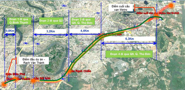 Tuyến metro số 1 sẽ được phủ xanh dọc chiều dài 14,7km - Ảnh 1.