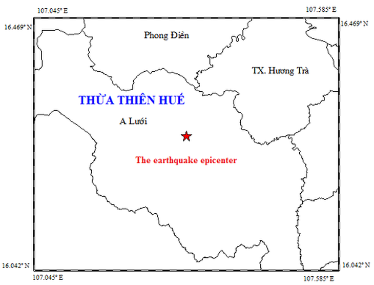 A Lưới có động đất, nhiều người dân ở TP Huế  cảm nhận được - Ảnh 1.
