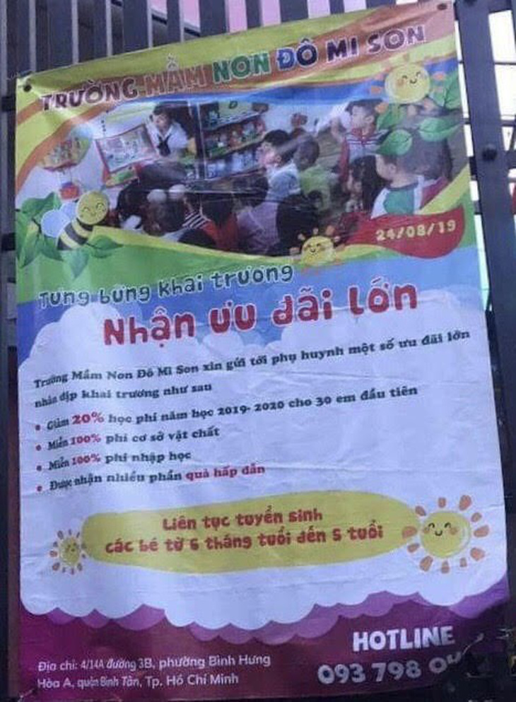 Bé trai 15 tháng tuổi chết tím tái khi ngủ ở Nhóm trẻ gia đình Đô Mi Son - Ảnh 1.