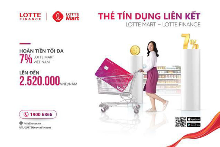 Hoàn tiền lên đến 7% với thẻ tín dụng liên kết LOTTE Mart - LOTTE Finance - Ảnh 2.