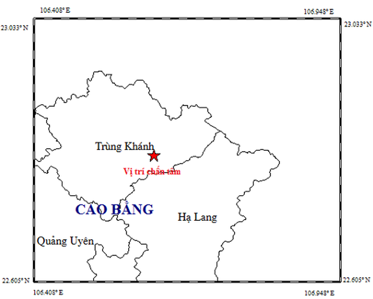 Cao Bằng: Trong buổi sáng hứng 2 trận động đất ở cùng một điểm - Ảnh 1.