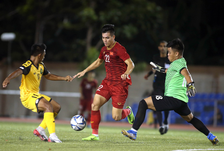 Tiến Linh không lo dù Hà Đức Chinh lập hat-trick trước U22 Brunei - Ảnh 1.