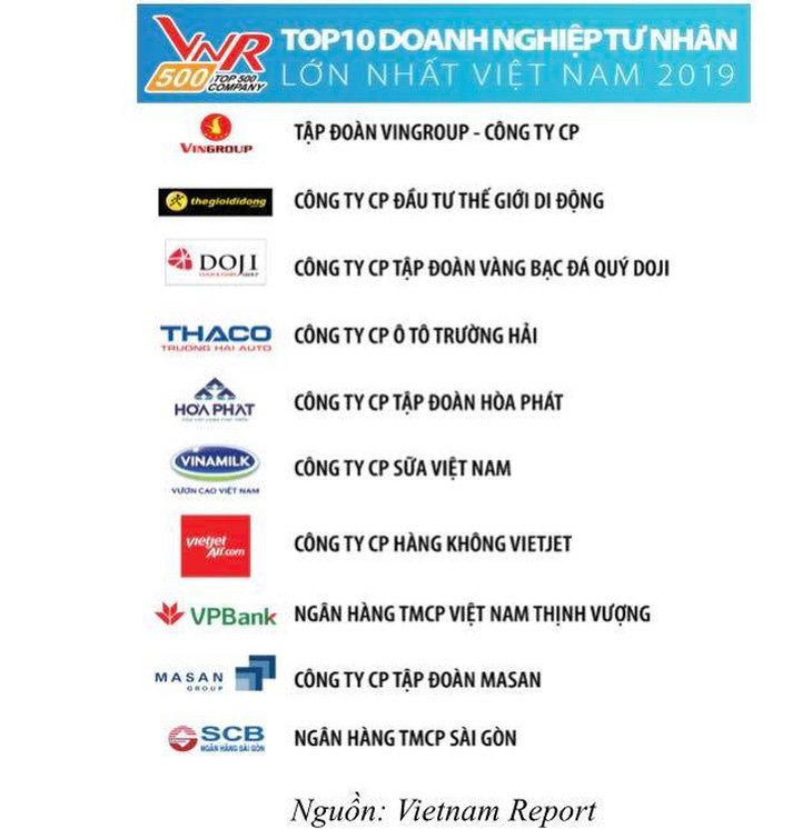 20 doanh nghiệp nhà nước, tư nhân lớn nhất 2019 - Ảnh 2.