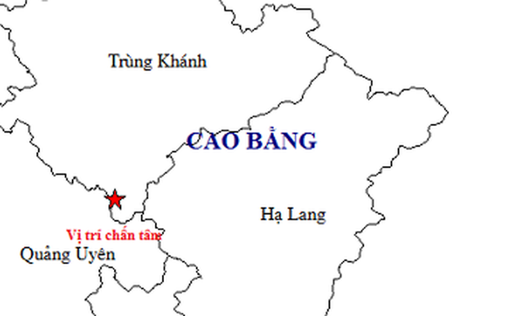 Tiếp tục xảy ra động đất ở Trùng Khánh, Cao Bằng