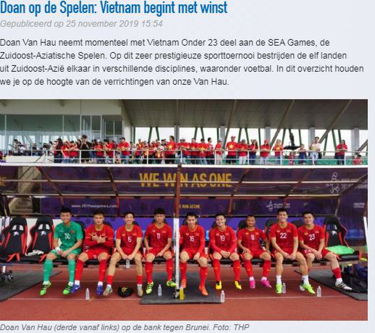 Heerenveen chúc mừng Việt Nam và khen SEA Games là giải thể thao uy tín cao - Ảnh 1.