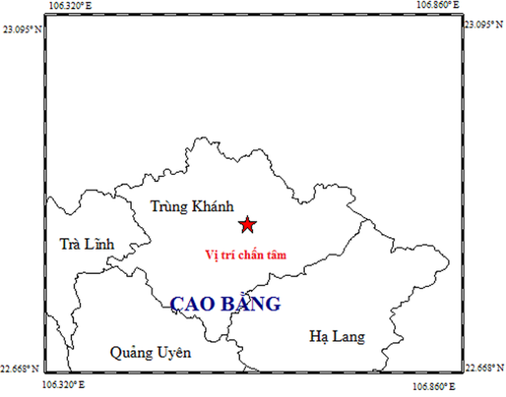 Động đất 4,7 độ Richter vừa xảy ra tại Cao Bằng vào sáng nay 28-11 - Ảnh 1.