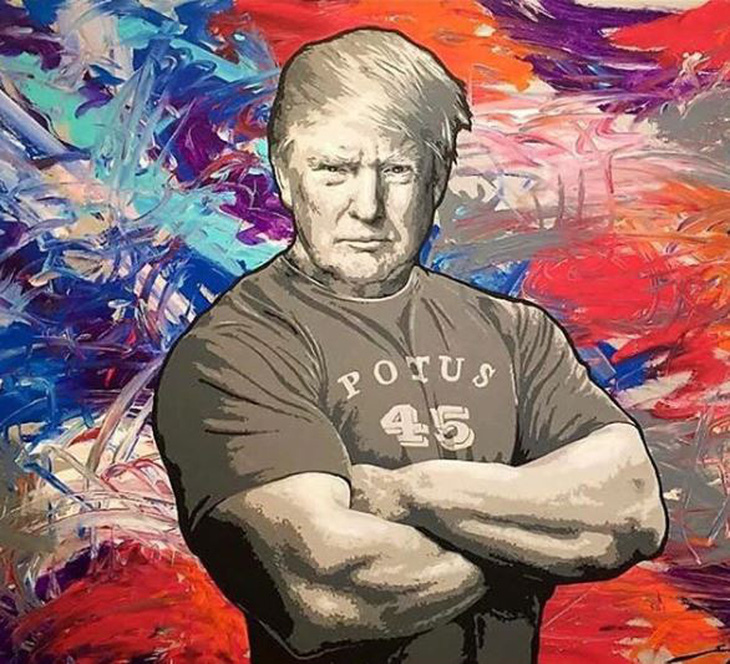Ai photoshop hình cho ông Trump? - Ảnh 1.