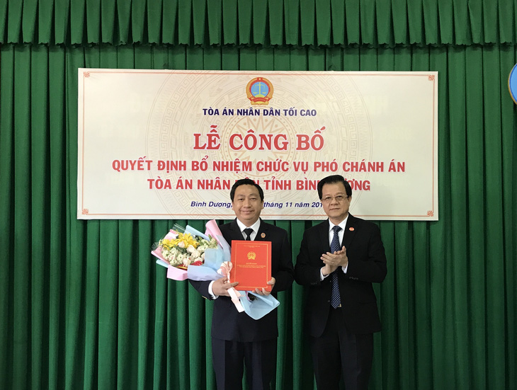 Ông Đặng An Thanh làm phó chánh án TAND tỉnh Bình Dương - Ảnh 1.