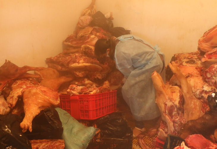 Tiêu hủy hơn 1,6 tấn thịt nhiễm dịch tả heo châu Phi ở Bình Phước - Ảnh 4.
