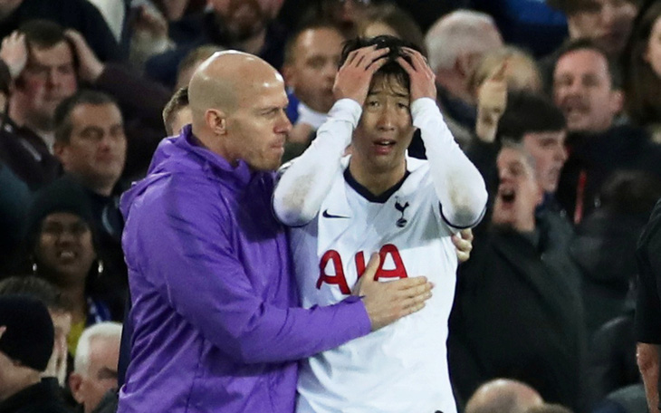 Son Heung Min được xóa thẻ đỏ trong tình huống làm gãy chân Andre Gomes