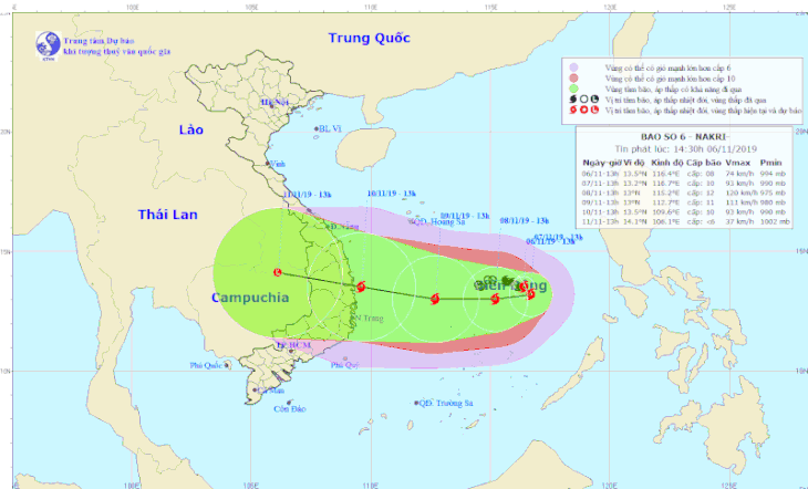 Bão số 6 sẽ tăng cấp nhanh, quay đầu hướng về Việt Nam - Ảnh 1.