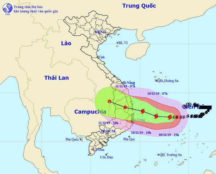 Bão số 6 còn cách Quảng Ngãi, Khánh Hòa 410km - Ảnh 1.