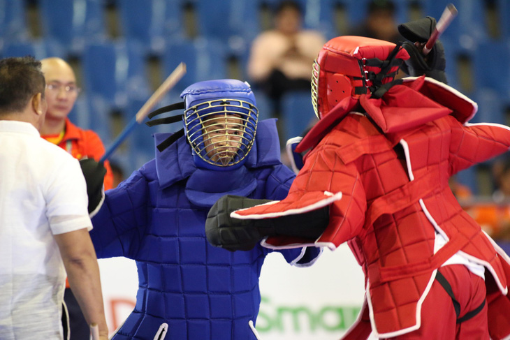 Không thắng trận nào, VĐV võ gậy vẫn giành huy chương SEA Games - Ảnh 2.