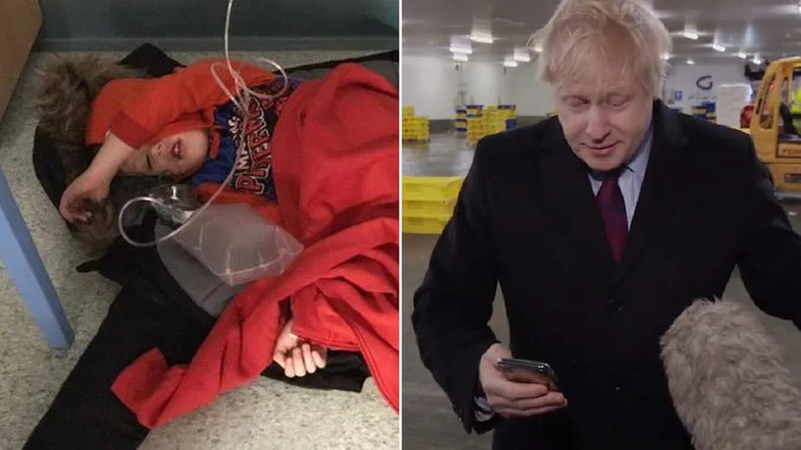 Bệnh nhân nhí không có giường nằm làm thủ tướng Anh méo mặt - Ảnh 1.