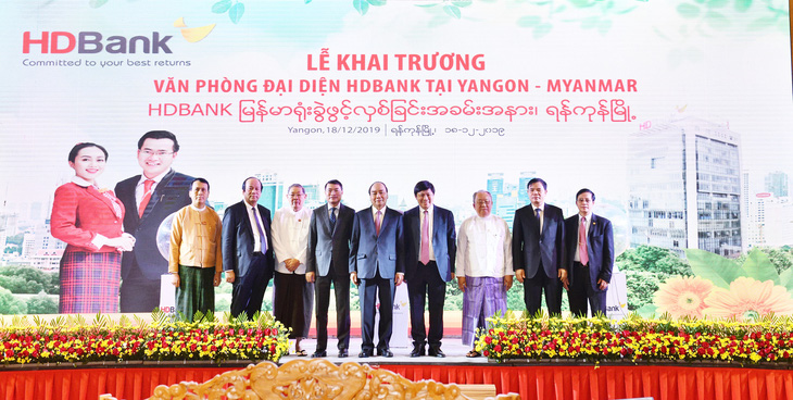 HDBank khai trương văn phòng đại diện tại Myanmar - Ảnh 1.