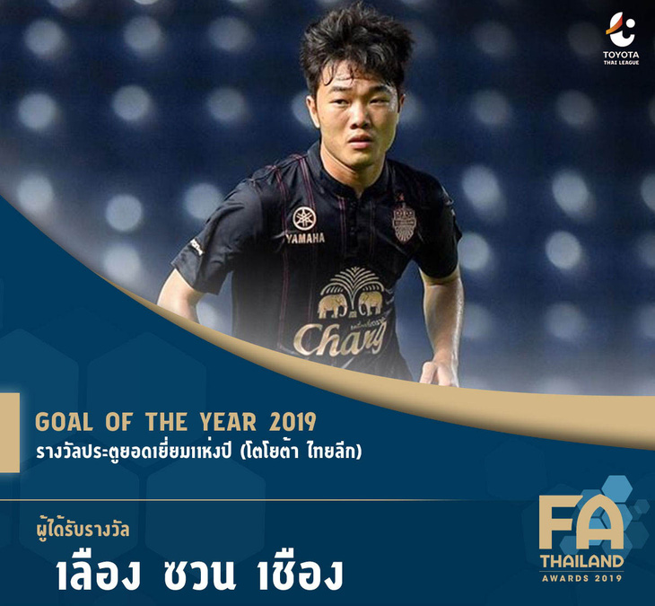Xuân Trường nhận giải Bàn thắng đẹp nhất năm của Thai League - Ảnh 2.