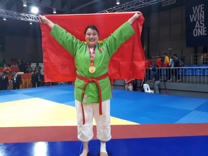 Nữ võ sĩ kurash Thanh Thủy phải tăng gần 20kg để giành HCV SEA Games 30 - Ảnh 1.