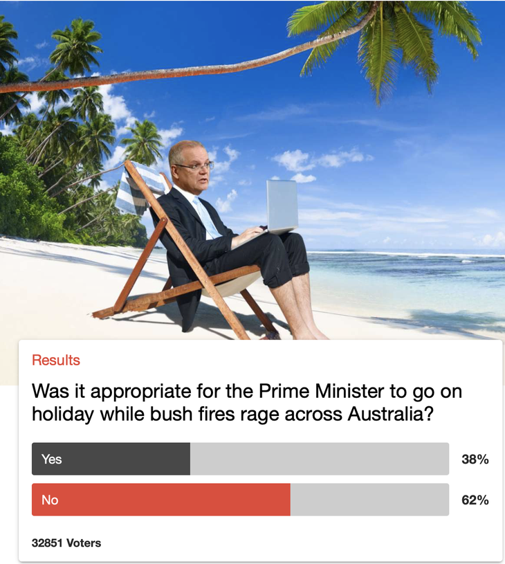 Thủ tướng Úc bị chỉ trích do đi nghỉ mát ở Hawaii giữa lúc cháy rừng lịch sử - Ảnh 3.