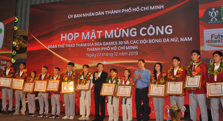 TP.HCM vinh danh vận động viên thành tích cao tại SEA Games 30 - Ảnh 1.