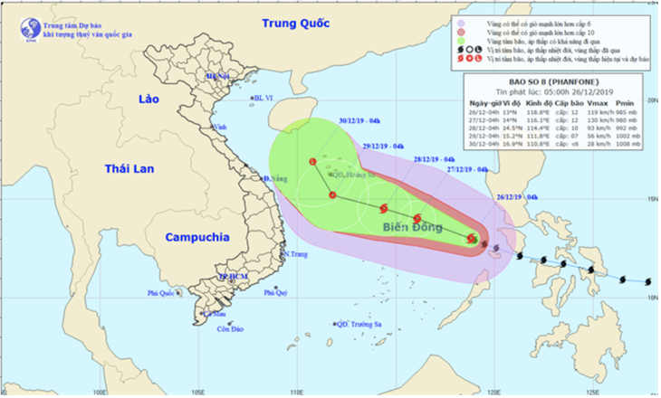 Bão Phanfone di chuyển chậm nhưng đang còn rất mạnh - Ảnh 2.