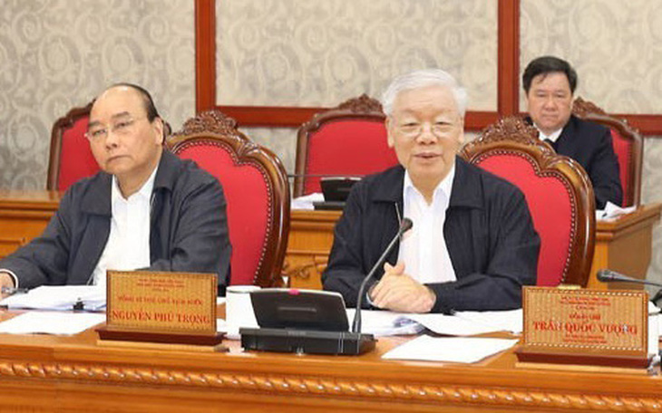 Tổng bí thư, Chủ tịch nước Nguyễn Phú Trọng chủ trì họp Bộ Chính trị