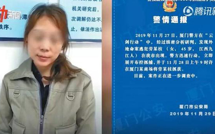 Nữ sát nhân hàng loạt Trung Quốc bị tóm sau 20 năm
