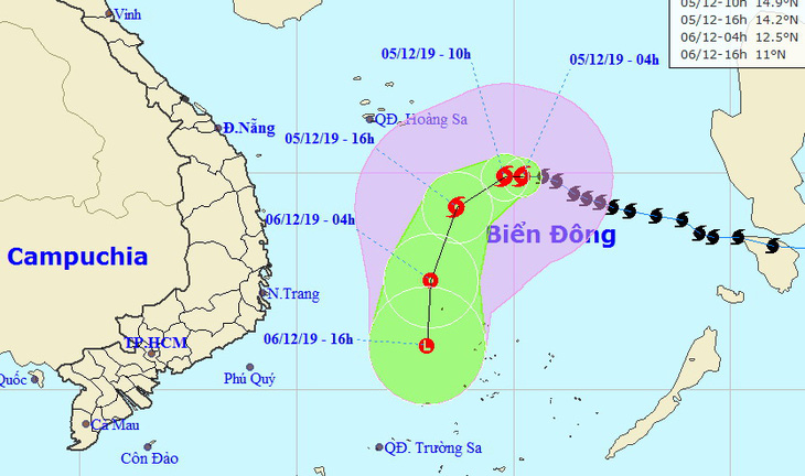 Bão số 7 liên tục chuyển hướng, Bắc Bộ, Trung Bộ rét, Nam Bộ đẹp trời - Ảnh 1.