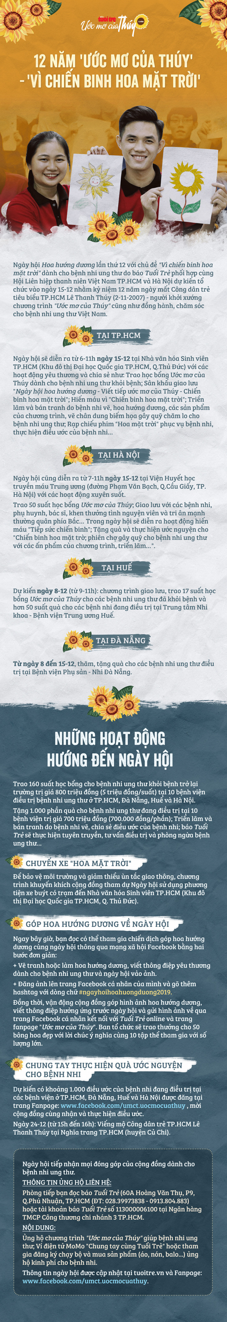 Ngày hội hoa hướng dương 2019: chặng đường 12 năm Ước mơ của Thúy - Ảnh 1.