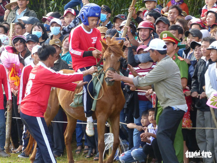 Chết cười với cuộc đua của các chị ngựa thồ ở Phú Yên - Ảnh 3.