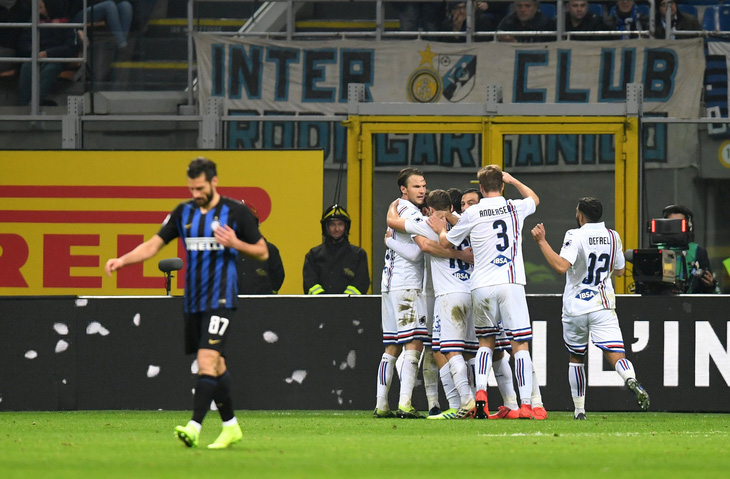 Inter thắng chật vật Sampdoria, Napoli bị cầm chân - Ảnh 1.