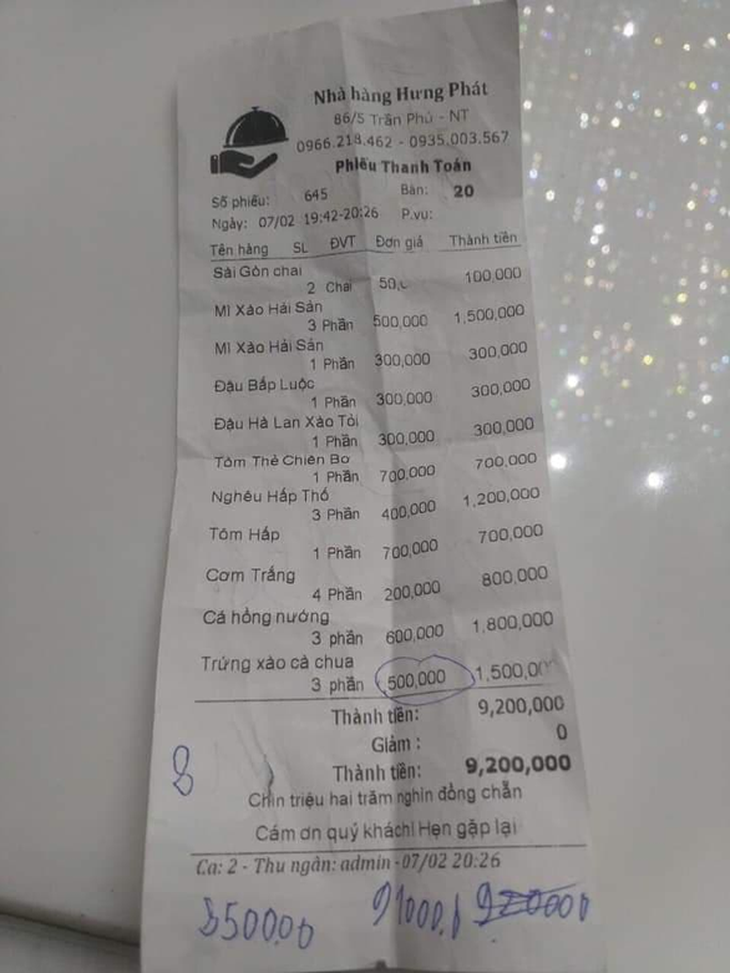 Phạt nhà hàng chặt chém du khách ở Nha Trang 27,5 triệu đồng - Ảnh 2.
