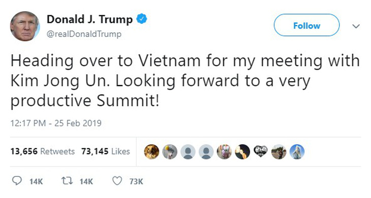 Tổng thống Donald Trump lên Air Force One để tới Việt Nam - Ảnh 2.