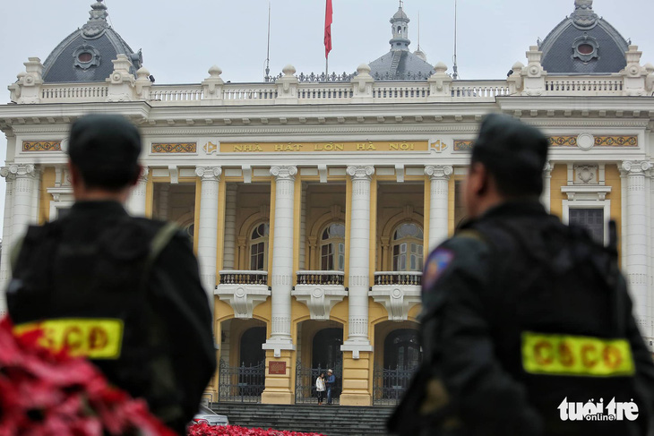 An ninh siết chặt tại Hà Nội chờ đón ông Kim Jong Un - Ảnh 4.