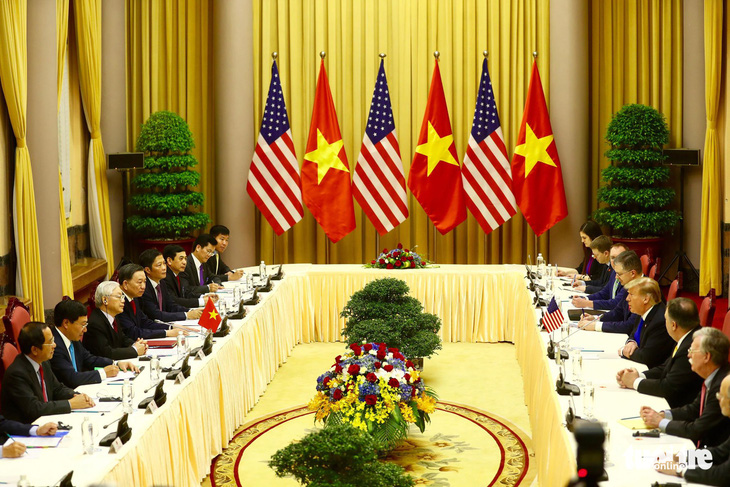 Tổng bí thư, Chủ tịch nước Nguyễn Phú Trọng tiếp Tổng thống Trump - Ảnh 9.
