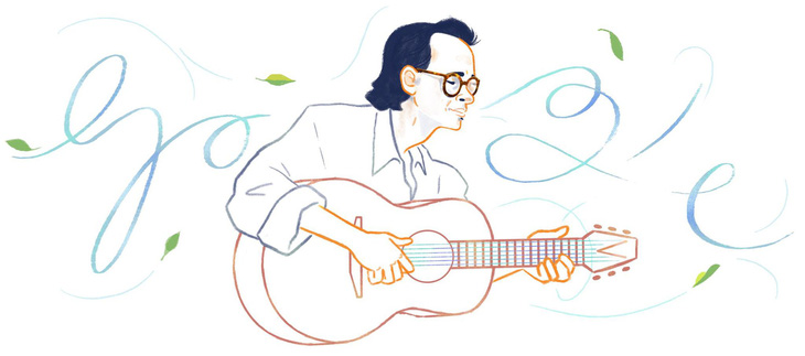 Google vinh danh nhạc sĩ Trịnh Công Sơn với biểu tượng Doodle - Ảnh 1.