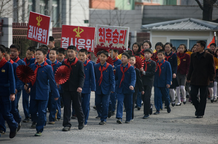 Dân Triều Tiên nô nức đi bầu cử Quốc hội - Ảnh 5.