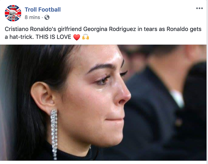Cảnh bạn gái khóc sau hat-trick của Ronaldo ‘dậy sóng’ cộng đồng mạng - Ảnh 2.