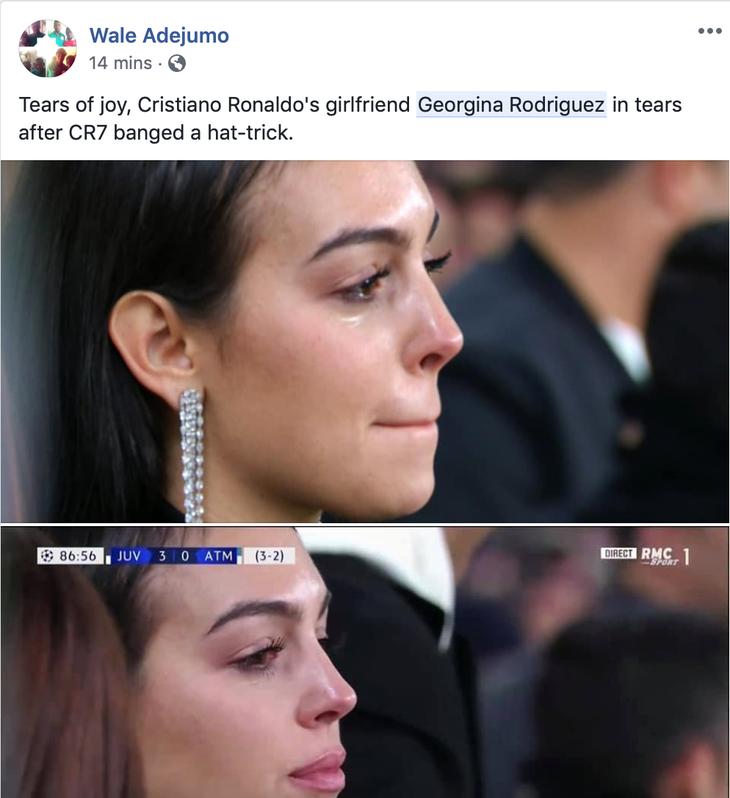 Cảnh bạn gái khóc sau hat-trick của Ronaldo ‘dậy sóng’ cộng đồng mạng - Ảnh 4.