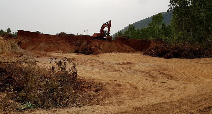 Bình Định: doanh nghiệp đào đất trồng rừng san lấp công trình - Ảnh 3.