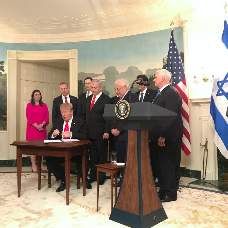 Ông Trump chính thức tuyên bố cao nguyên Golan là của Israel - Ảnh 2.