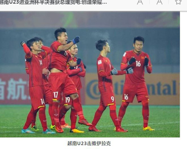 Truyền thông Trung Quốc thán phục thành công của bóng đá Việt Nam - Ảnh 1.