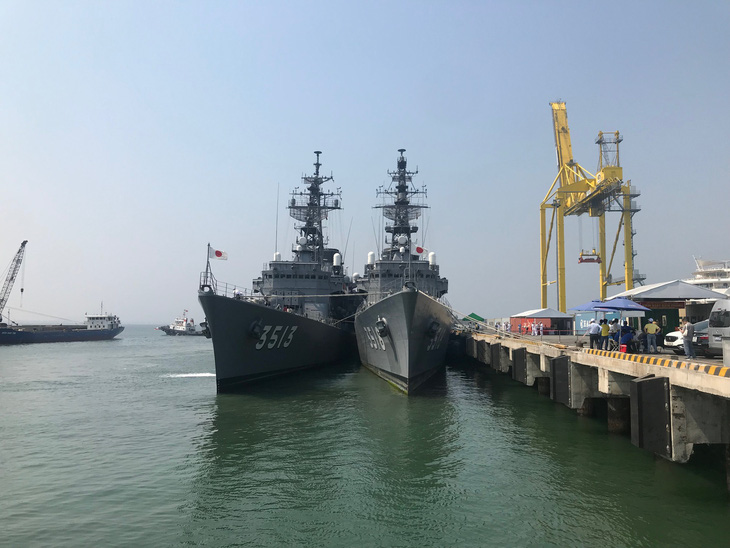 Tàu lực lượng phòng vệ trên biển Nhật Bản thăm Đà Nẵng - Ảnh 1.