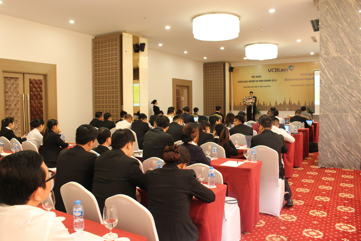 Vietcombank Lào tổ chức Hội nghị triển khai nhiệm vụ kinh doanh năm 2019 - Ảnh 2.