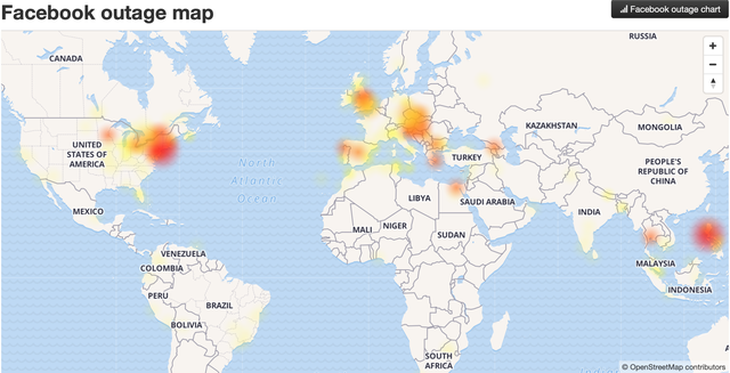 Facebook, Instagram và WhatsApp rớt trên toàn cầu - Ảnh 2.