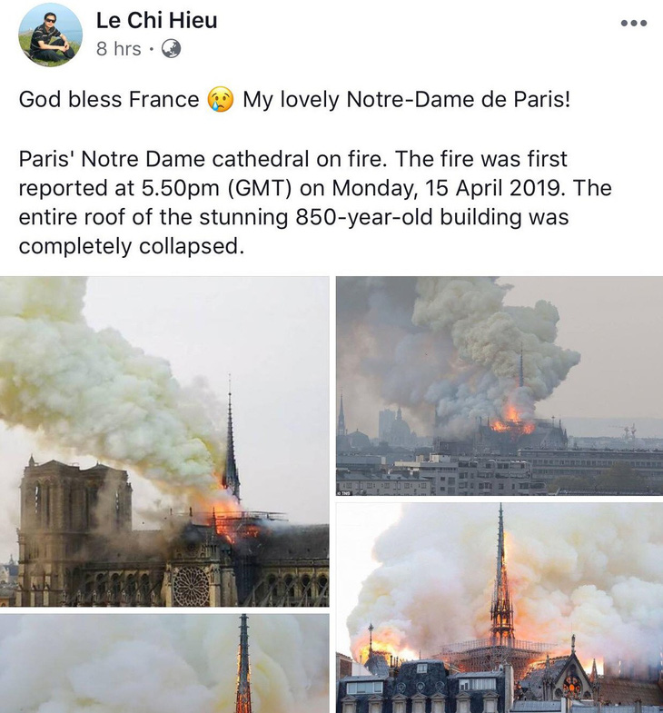 Nhà thờ Đức Bà Paris bốc cháy, người Việt bàng hoàng chia sẻ kỷ niệm - Ảnh 12.