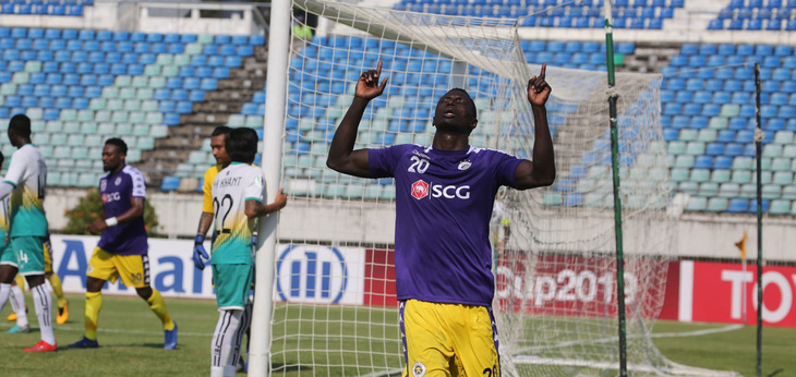 Omar Faye lập hat-trick, Hà Nội đè bẹp Yangon United tại AFC Cup - Ảnh 1.