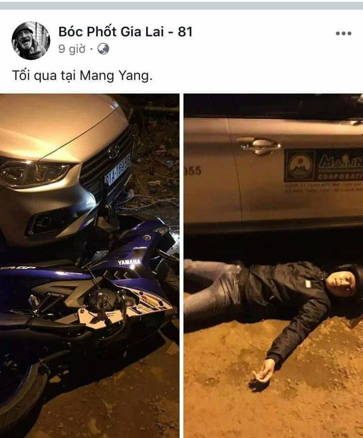 Giả vờ tai nạn giao thông, chụp ảnh đăng Facebook câu like - Ảnh 2.