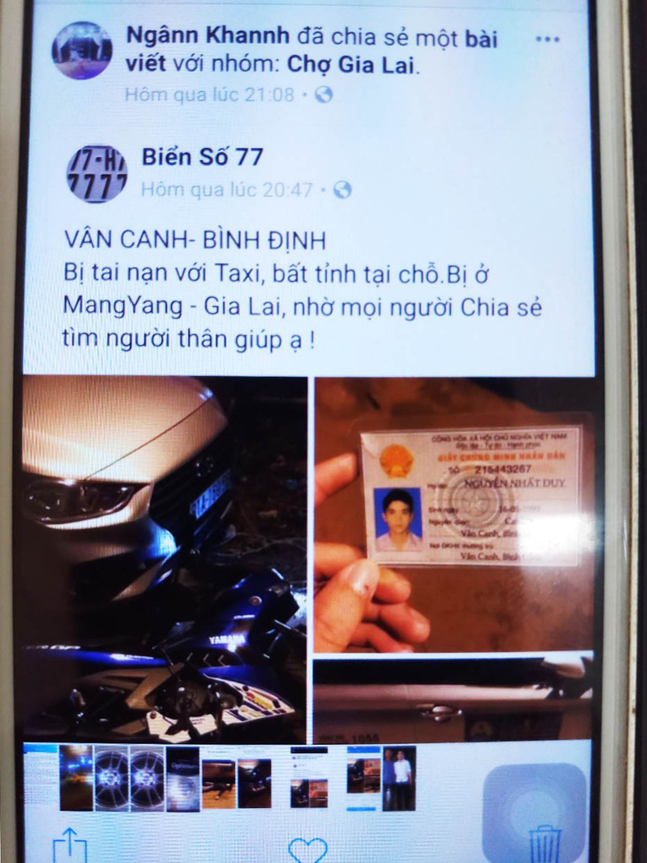 Giả vờ tai nạn giao thông, chụp ảnh đăng Facebook câu like - Ảnh 1.