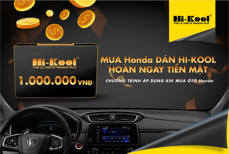 Ưu đãi khi dán phim Hi-Kool cho ‘xế hộp’ Honda - Ảnh 1.