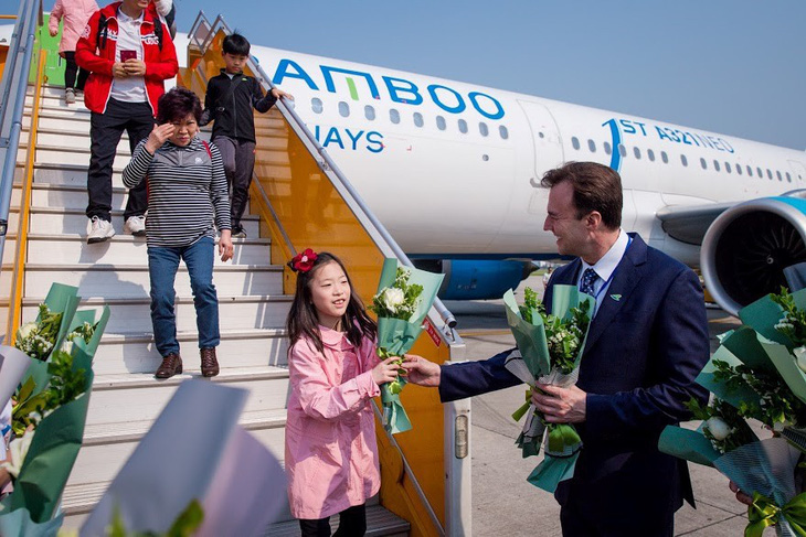 Bamboo Airways đón chuyến bay quốc tế đầu tiên từ Hàn Quốc - Ảnh 6.